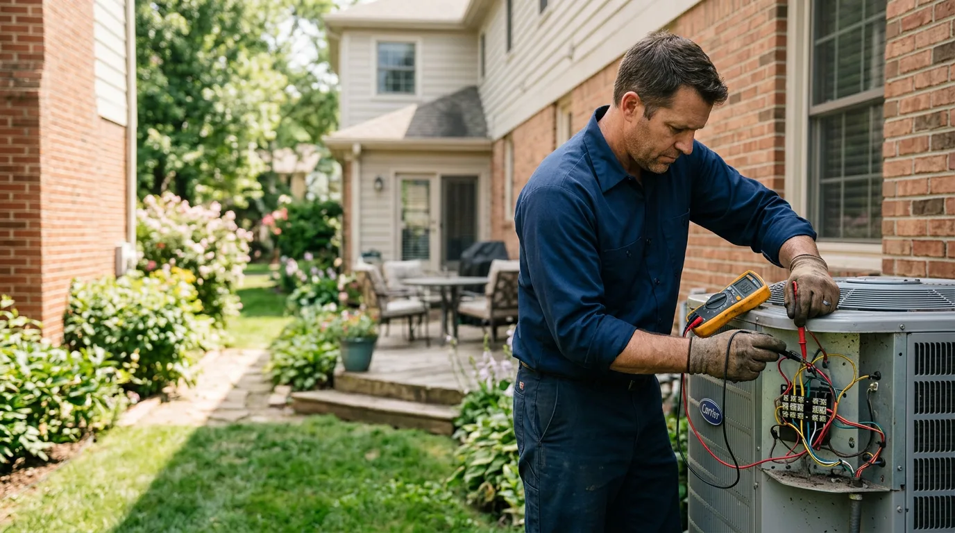 HVAC technician working near Chesterfield, MO